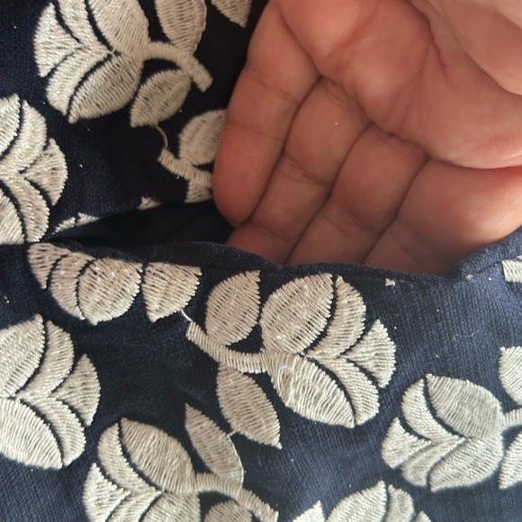 Boden Floral  Embroidered Lined A-Line Skirt w/ Pockets Sz 10R - Picture 8 of 10